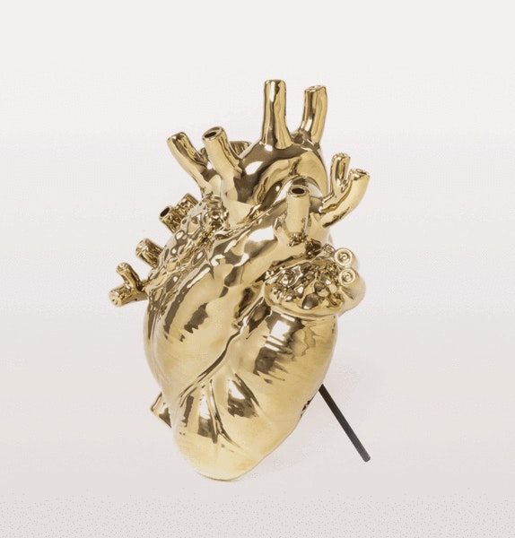 Love in Bloom Gold Vase by Seletti