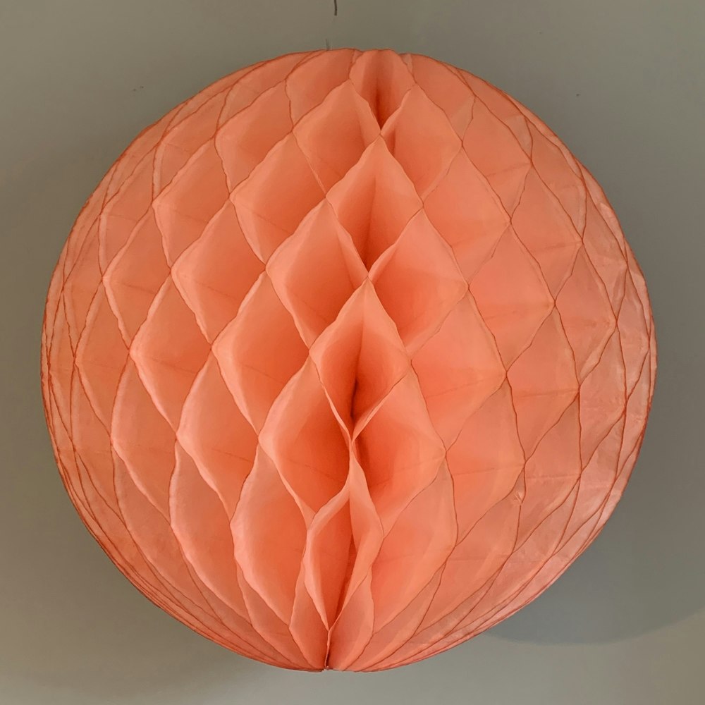 Large Dark Coral Honeycomb Decoration by