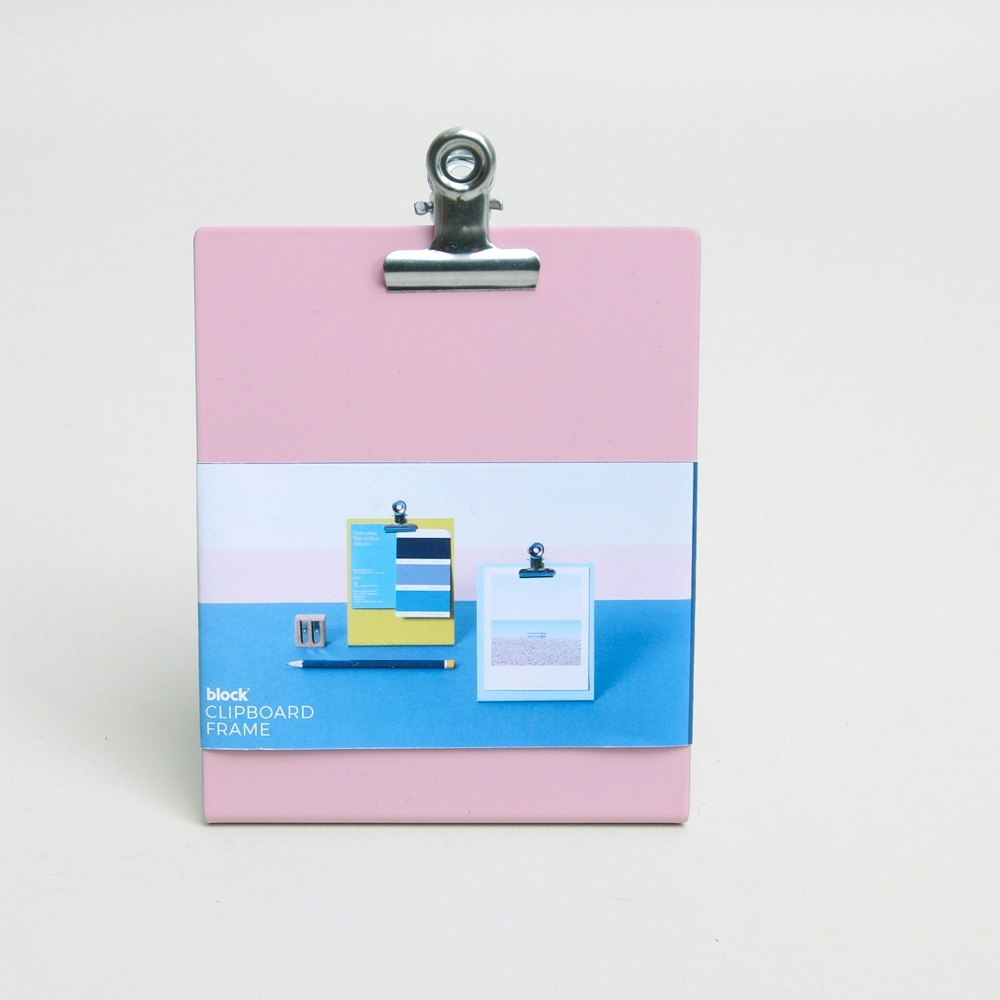 Clipboard Frame Small Pink by Block Design