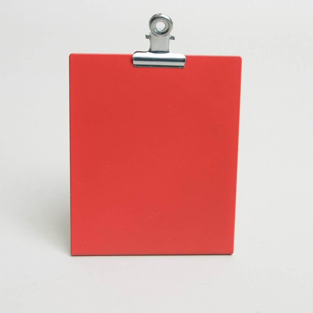 Clipboard Frame Small Red by Block Design