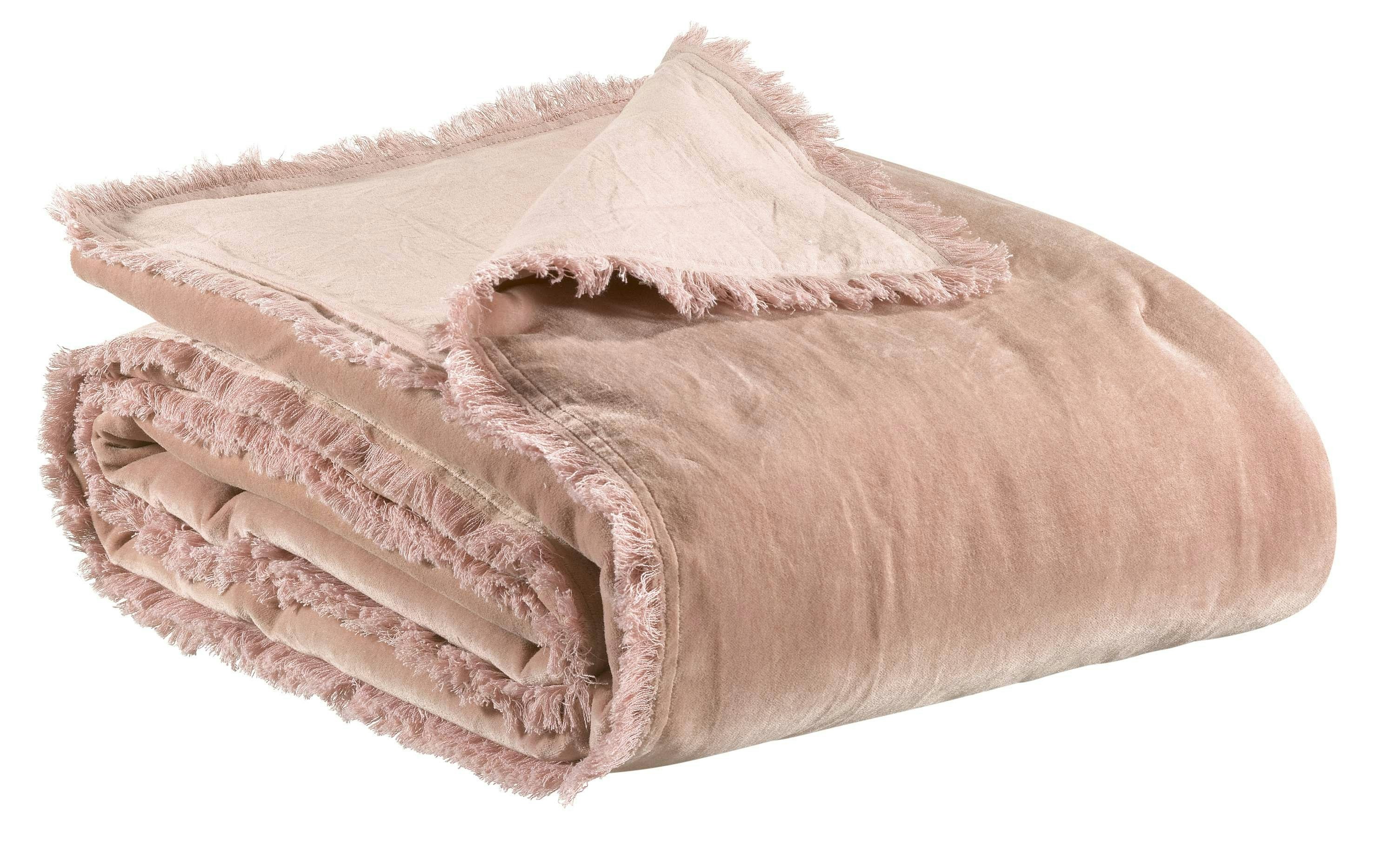 Fara Velvet Throw Pink by Vivaraise