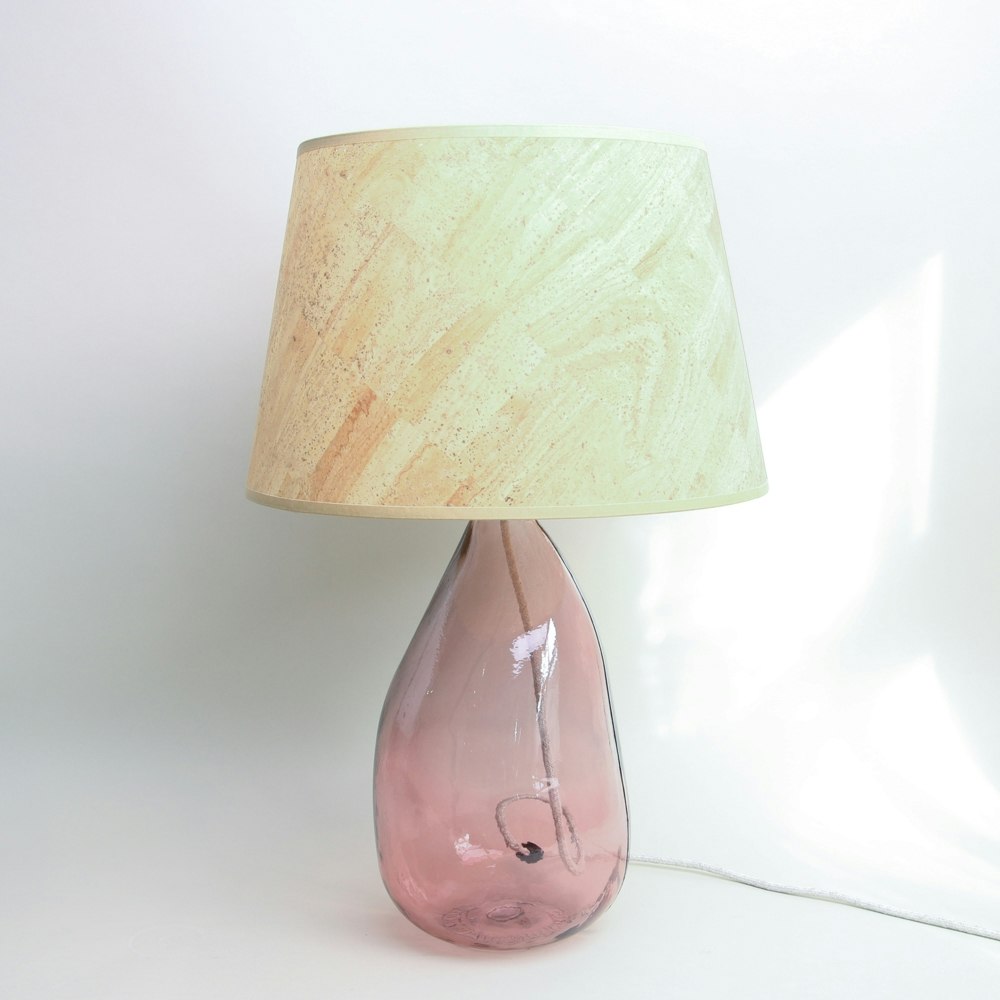 Teardrop Jar Lamp In Pink by Jarapa