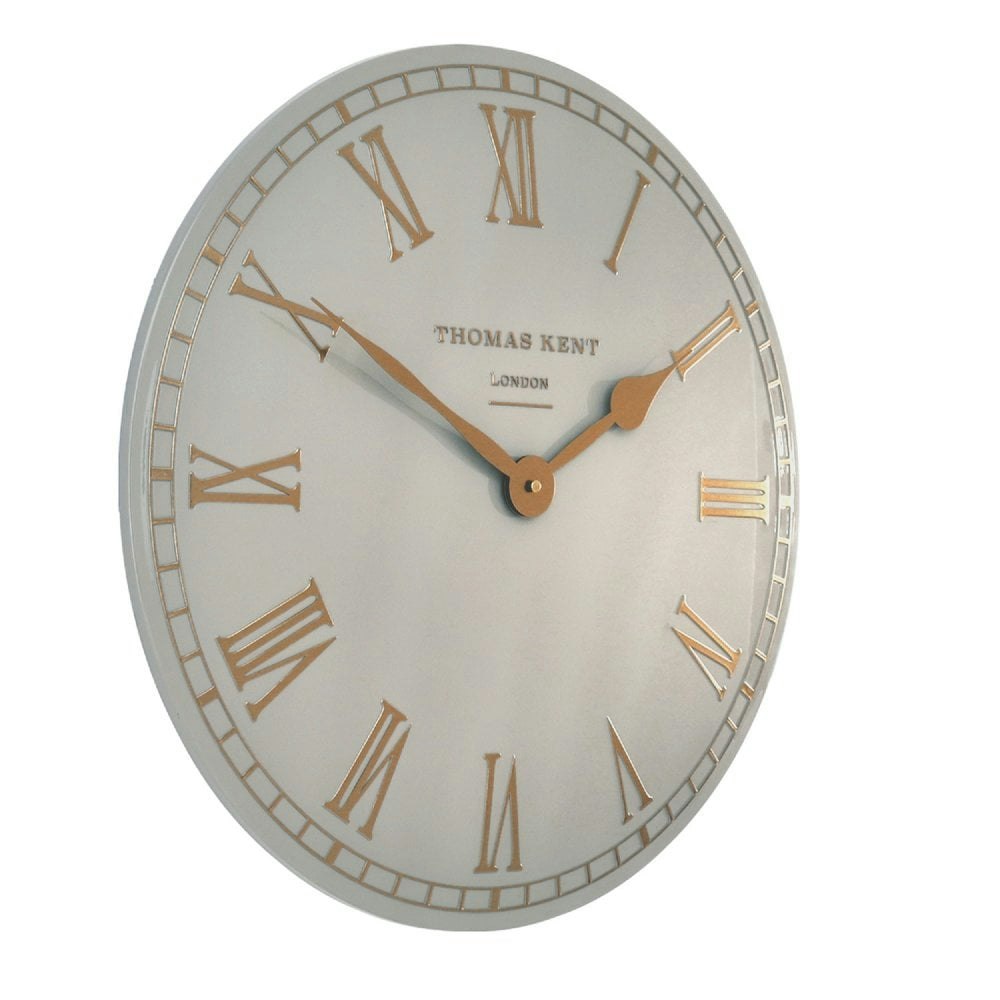 20" French Grey Oxford Wall Clock by Thomas Kent