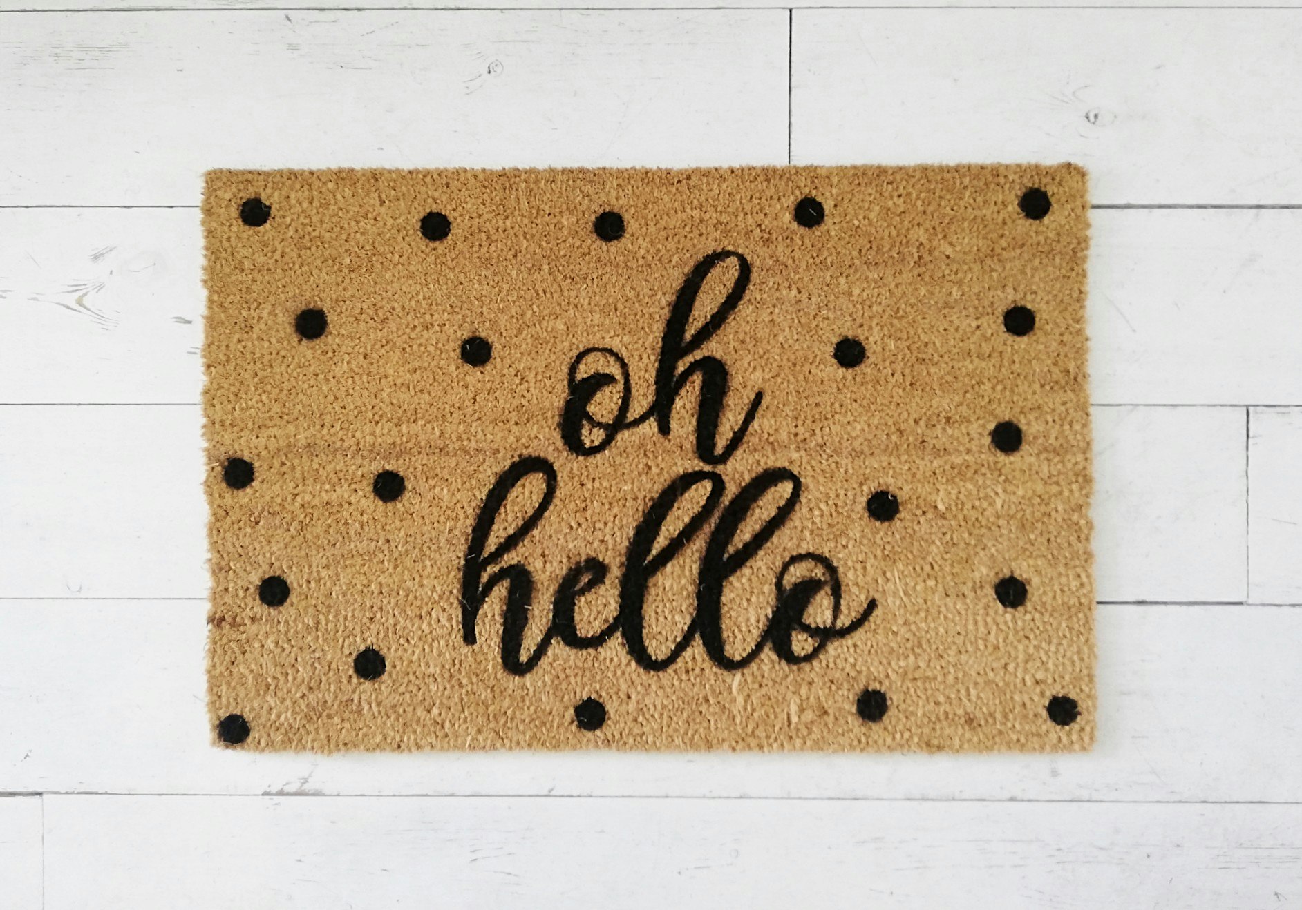 Oh Hello Doormat by Artsy Doormats