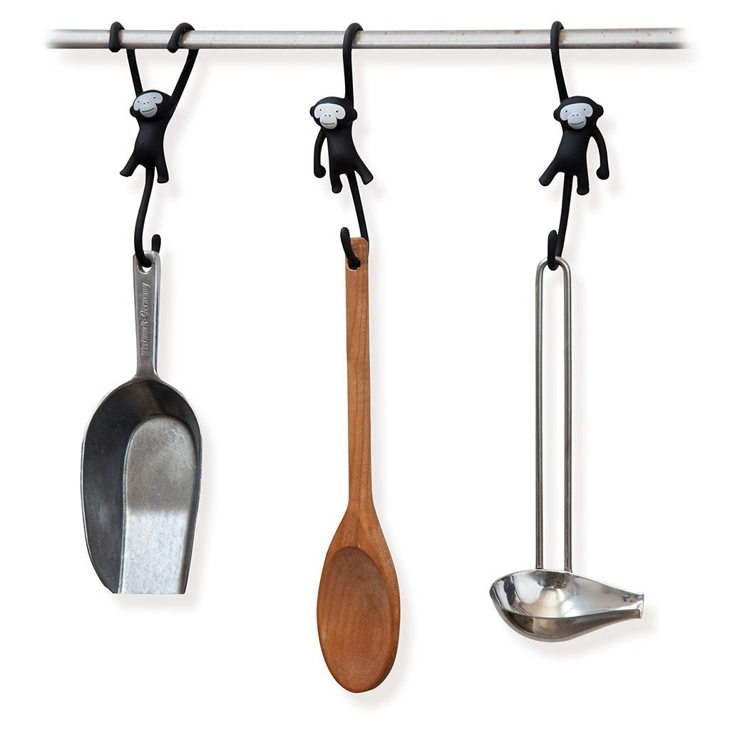 Just Hanging Kitchen Hooks by Monkey Business