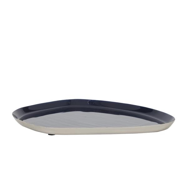 Asymmetric Tray In Dark Blue by Light & Living