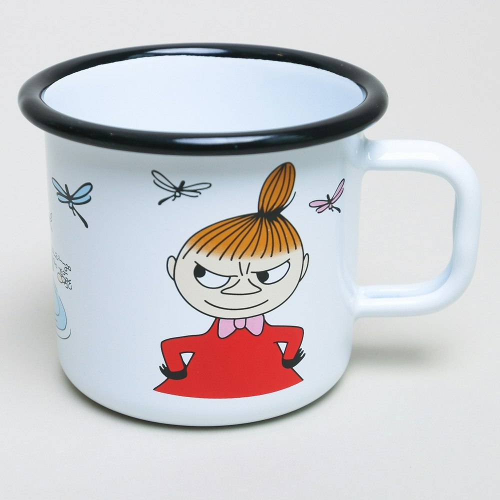 Little My Moomin Enamel Mug White by