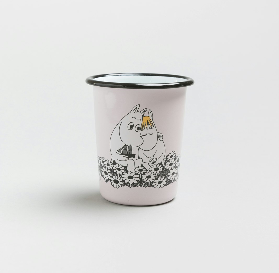 Moomin Enamel Tumbler Pink by Muurla