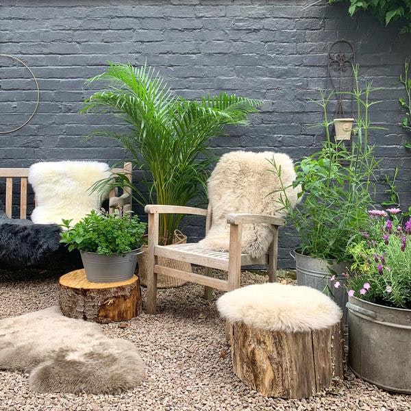 Sheepie Seat Pad In Oyster Blush by Camperdown Lane