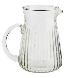 Grooved Glass Jug by Madam Stoltz