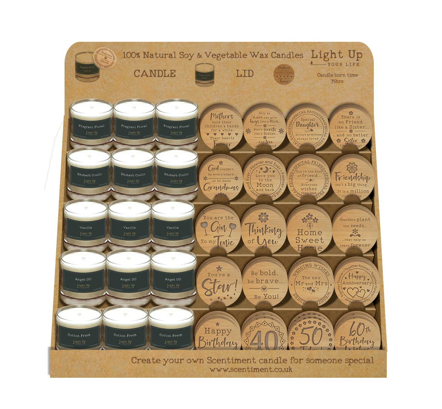 Scented Glass Candle by Light Up Your Life Candles