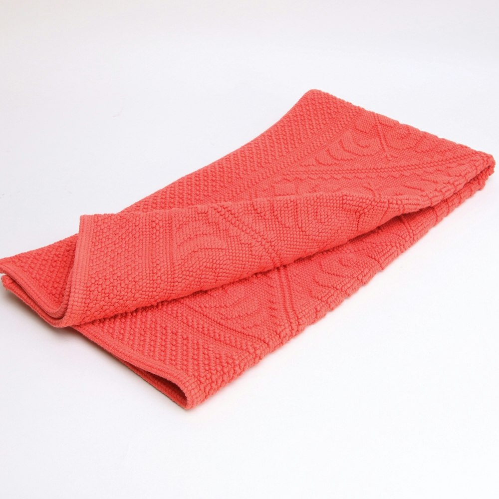Enzo Extra Long Bath Mat Mandarin by Vivaraise