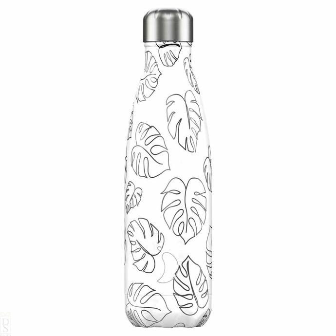 500ml Line Art Leaves Bottle by Chilly’s Bottles
