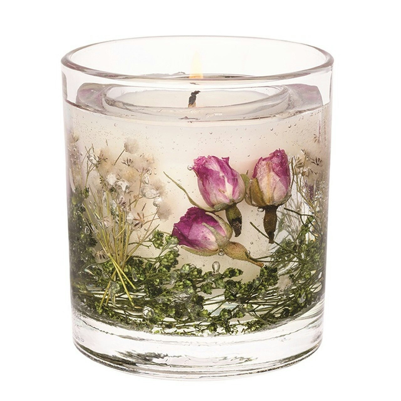Wild Rose Natural Wax Gel Tumbler by Stoneglow