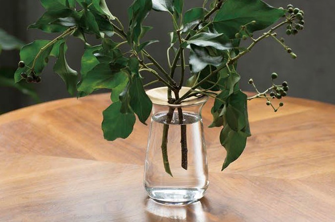 ø80x130mm Glass Luna Vase by Kinto