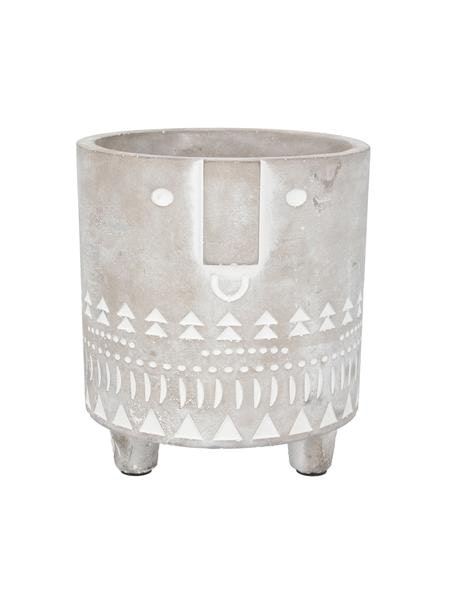 Concrete Face Pot Cover Medium by Gisela Graham
