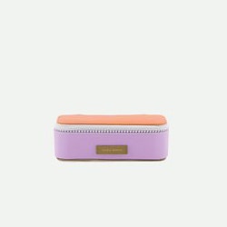 Deluxe Pencil Case in Lilac, Orange and Olive by Sticky Lemon
