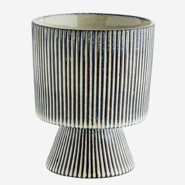 Striped Flower Pot Large by Madam Stoltz