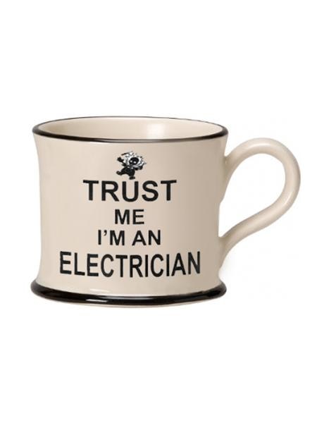 Trust Me Electrician Mug by Yorkie Ware