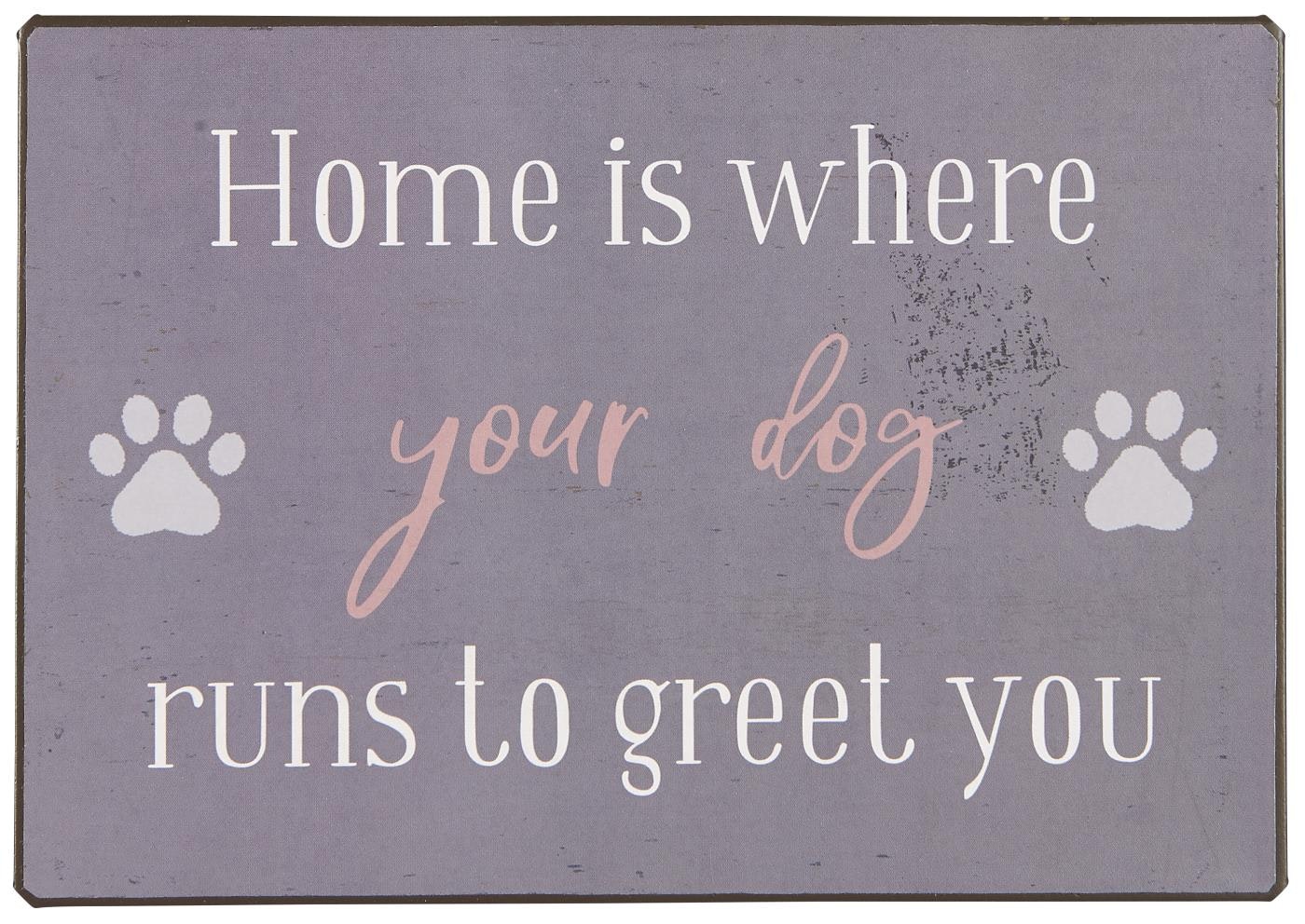 Metal Dog Sign by Ib Laursen