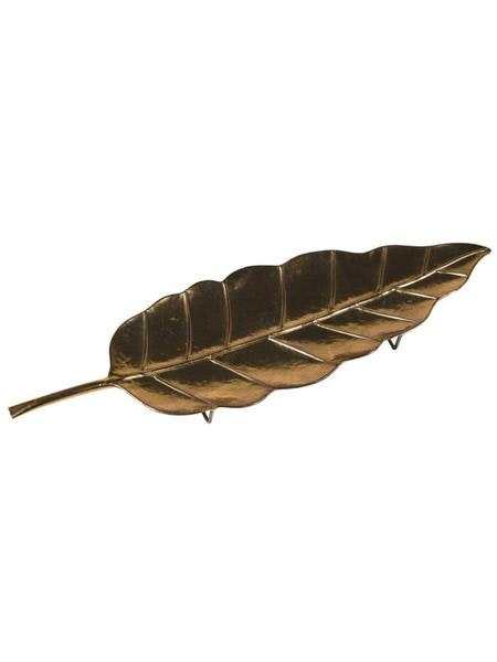 Gold Effect Leaf Dish by Car & Kitchen