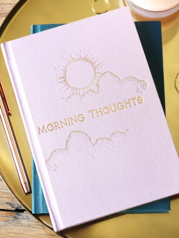 Two Way Morning And Night Notebook Pink by Lisa Angel