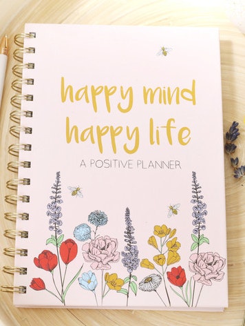 Happy Mind Happy Life Positive Planner by Lisa Angel