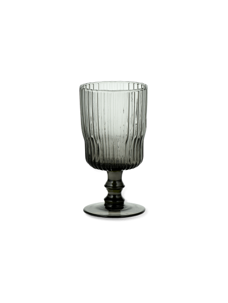 Fali Wine Glass Smoke by Nkuku