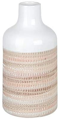 Large Ceramic Base Pink and White by Parlane