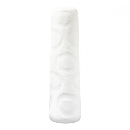 White Plaster Vase by Blanc D'ivoire