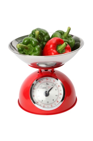 Retro Red Kitchen Scale by Dexam