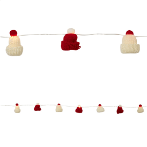 Christmas Bobble Hat String of Lights by Hyde And Seek