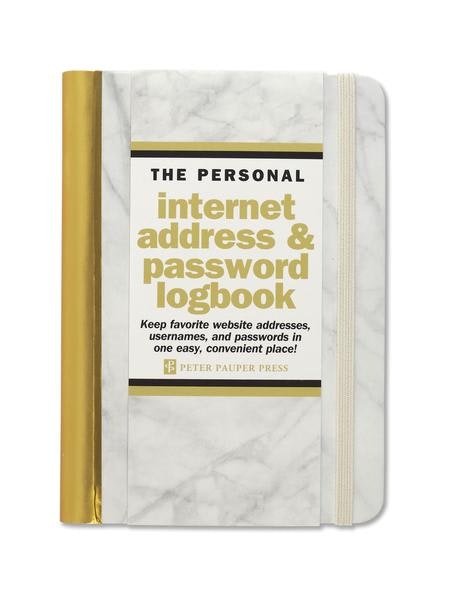 Internet Logbook Marble by Peter Pauper Press