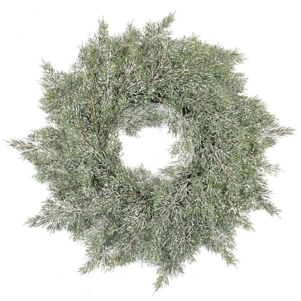 Frosted Pine Wreath 60 Cm by Treelocate