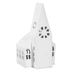 Porcelain Light Up Church Large by Räder