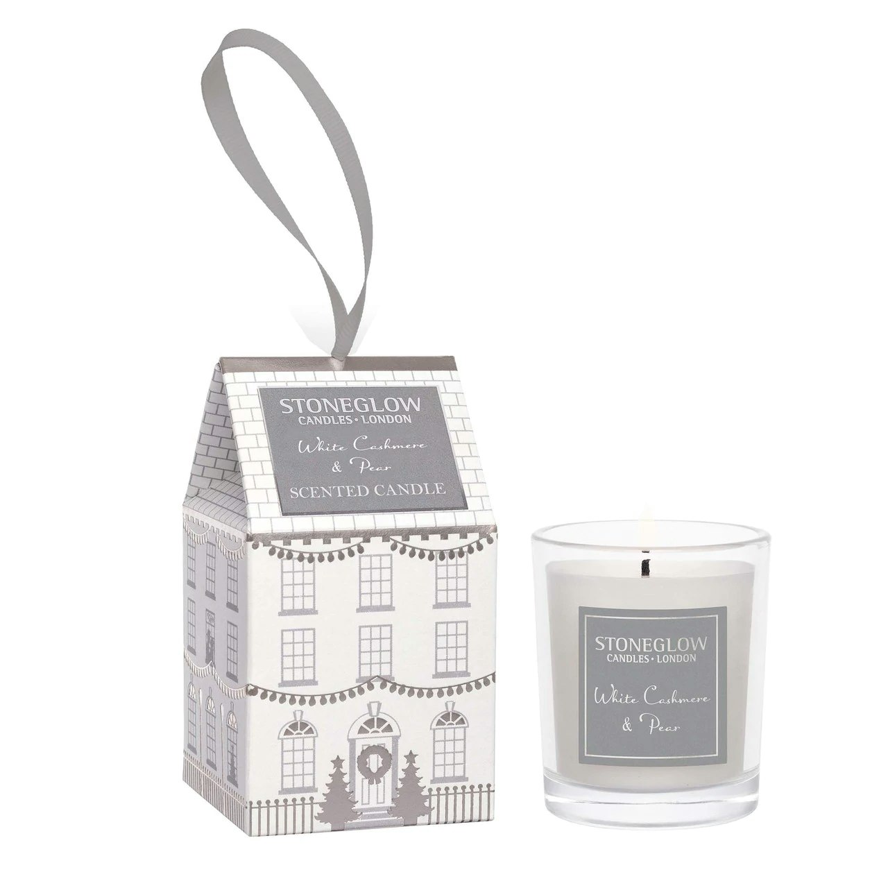 White Cashmere & Pear House Votive by Stoneglow