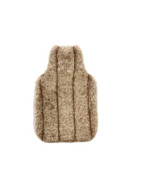 Mink Stripe Faux Fur Hot Water Bottle Cover by Tweedmill