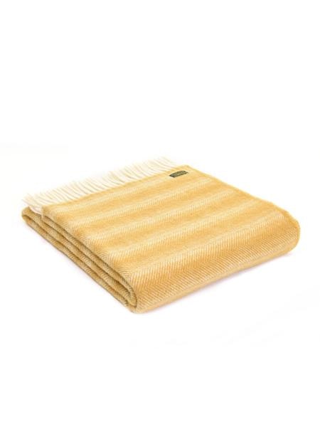 Lifestyle Chevron Throw Dijon Mustard by Tweedmill