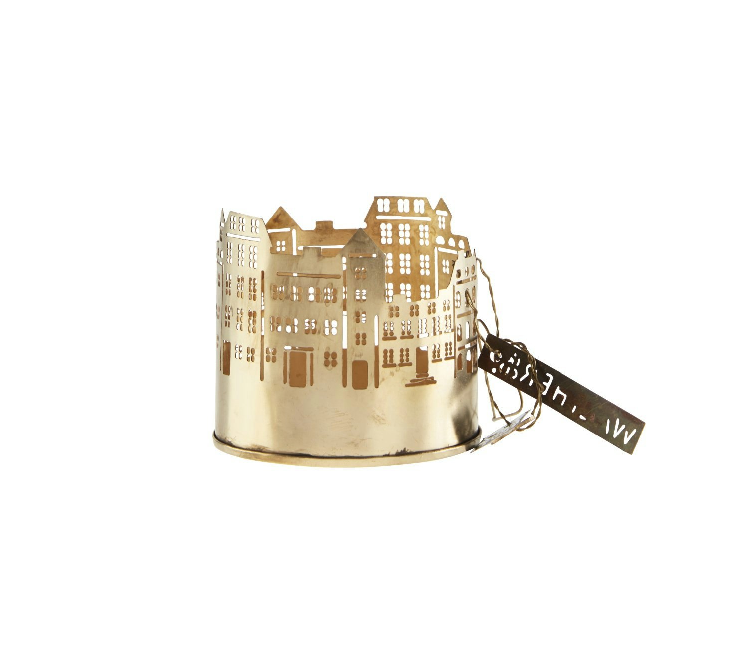 Nordic Christmas House Candle Ring by Distinctly Living