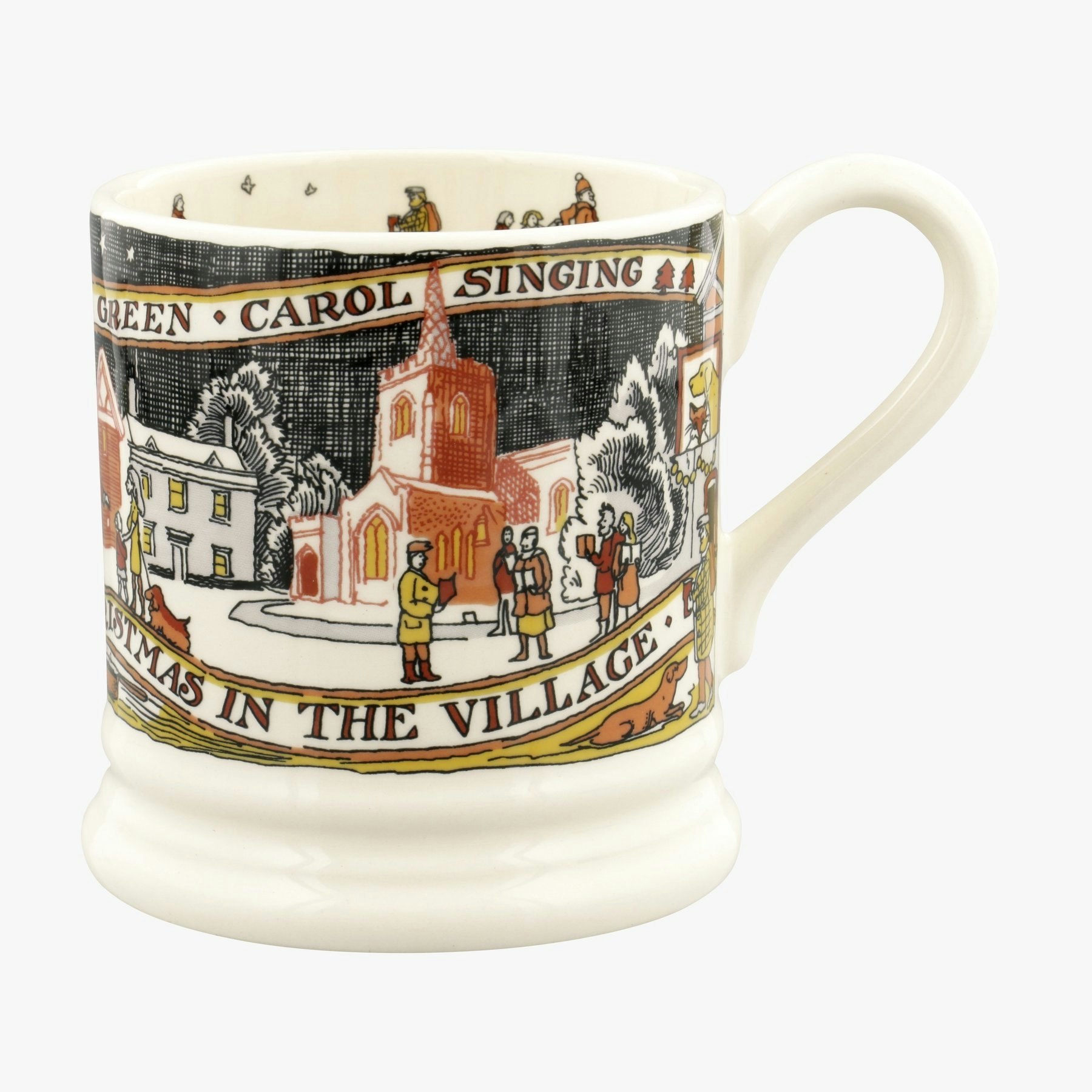 Christmas in the Village Half Pint Mug by Emma Bridgewater