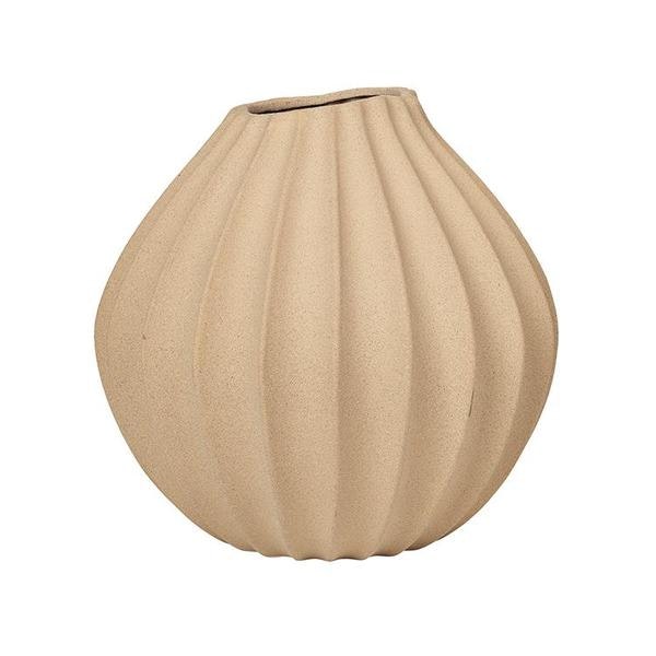 Clay Ridged Bulb Vase by Broste Copenhagen