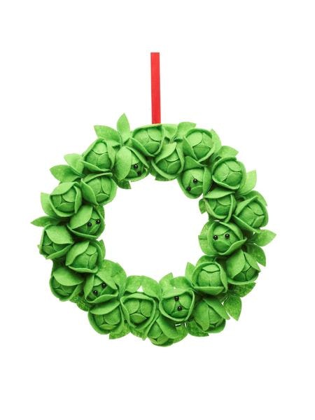 Brussel Sprouts Felt Wreath by Sass & Belle