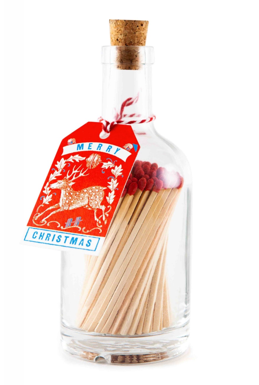 Merry Christmas Luxury Bottle Matches by Archivist