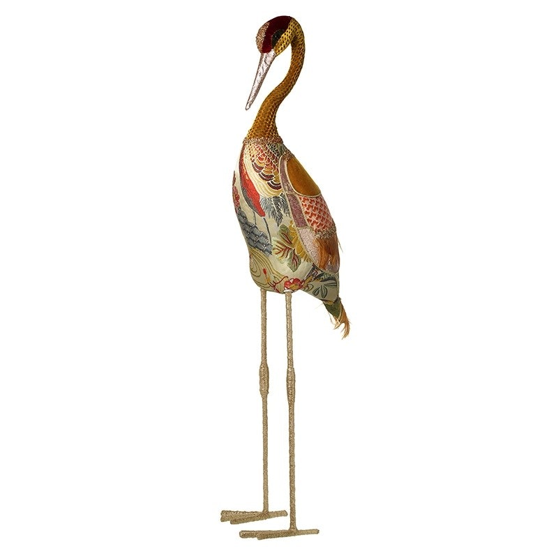 Fabric Crane Standing Decoration by Hyde And Seek