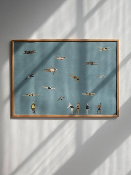 Swimmers Poster by Fine Little Day
