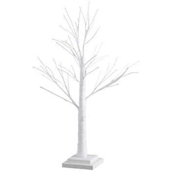 White Christmas Spikey Twig Tree 1.25m by Gisela Graham