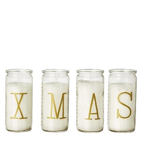 Set of 4 Christmas Icon Candles by Distinctly Living