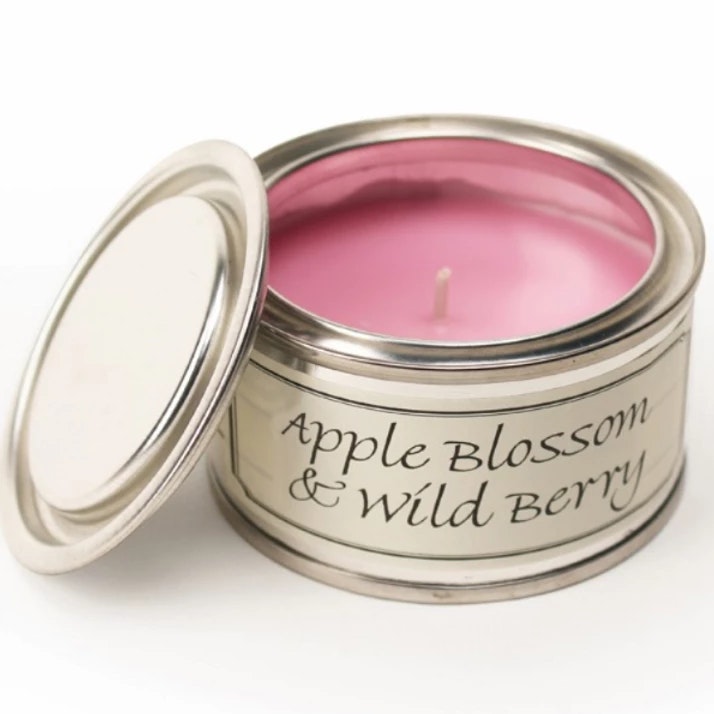 Apple Blossom and Wild Berry Pintail Paint Pot Candle by Pintail Candles