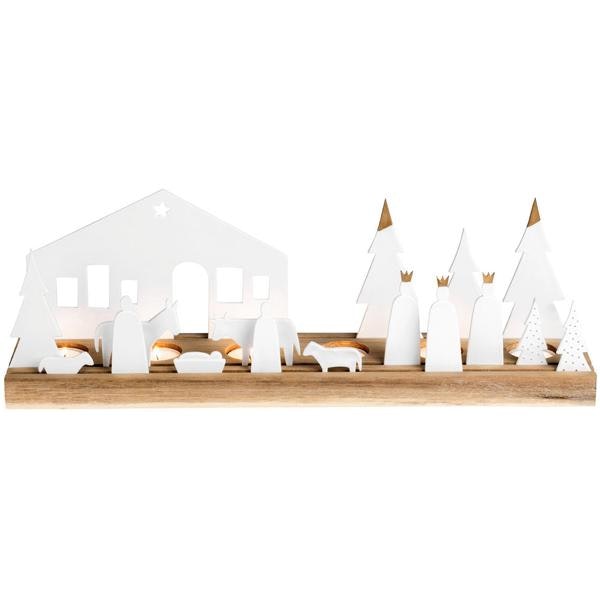 Illuminated Porcelain Nativity Scene by Räder