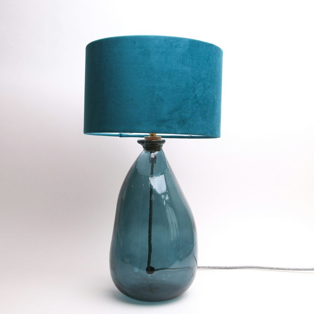 42 cm Simplicity Jar Lamp Blue by Jarapa